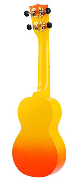 Ukulele "Hibiscus" inkl. Tasche, orange burst